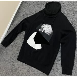 H&M CHIMNEY-COLLAR SWEATSHIRT HOODIE